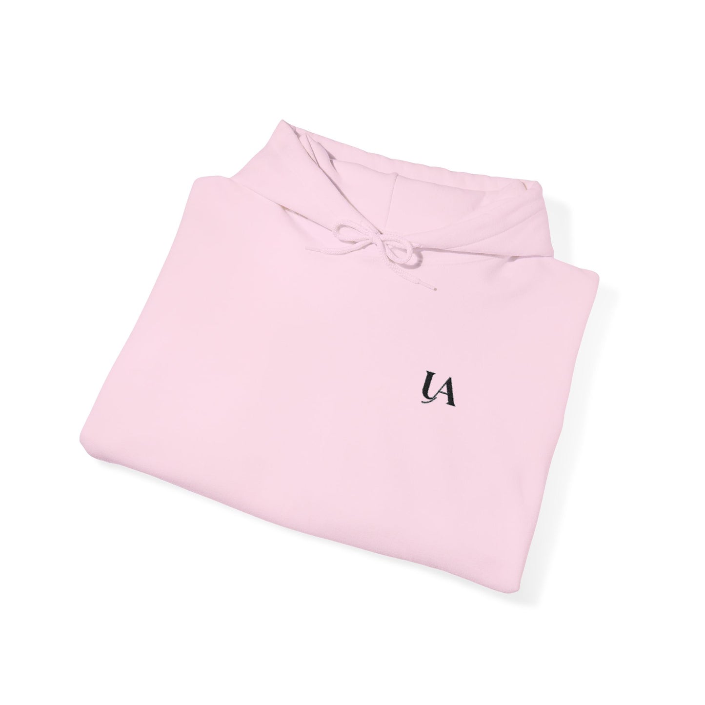 Minimalist 'UA' Logo Hoodie — White Casual Pullover
