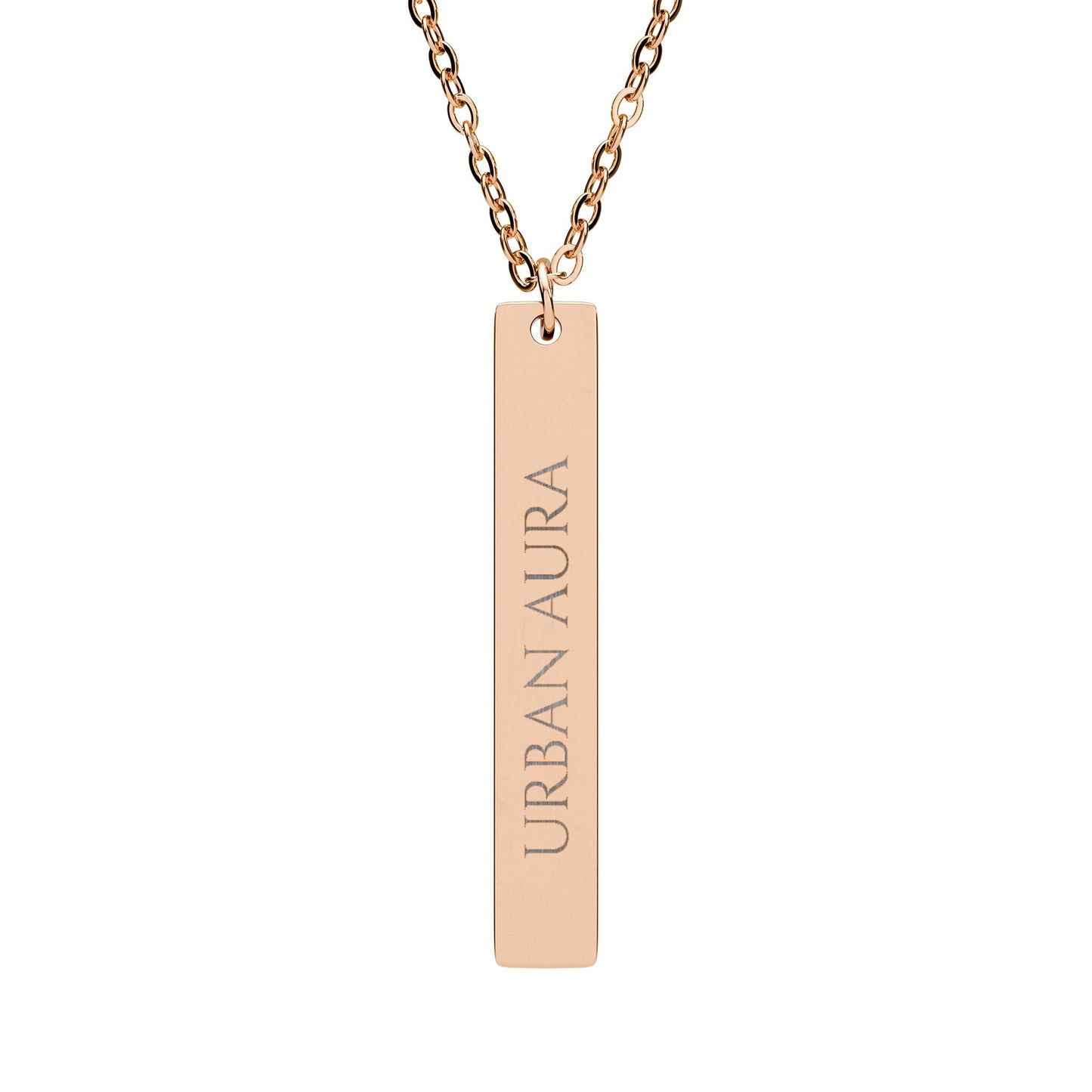 Vertical Bar Necklace (Engraving)